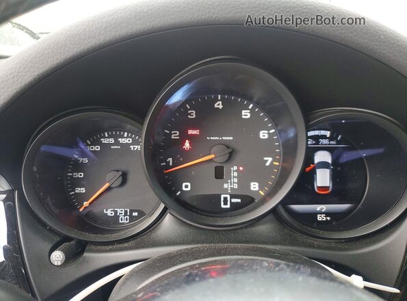 WP1AA2A56HLB08039 2017 PORSCHE MACAN Черный Вид щитка приборов