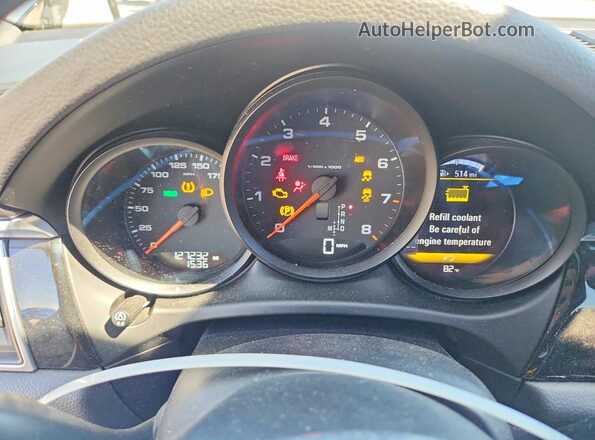WP1AA2A56JLB03476 2018 PORSCHE MACAN Black Вид щитка приладів