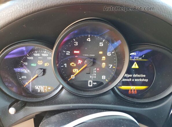 WP1AA2A5XLLB06643 2020 PORSCHE MACAN Blue Widok zestawu wskaźników