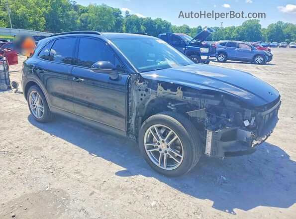 WP1AA2AY0KDA10636 2019 PORSCHE CAYENNE Черный Передняя правая четверть