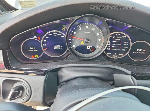 WP1AA2AY0NDA02461 2022 PORSCHE CAYENNE Черный Вид щитка приборов