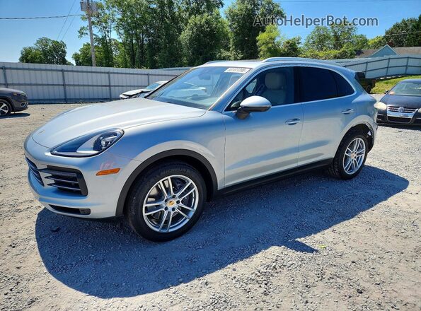 WP1AA2AY2MDA00869 2021 PORSCHE CAYENNE Серебряный Передняя левая четверть