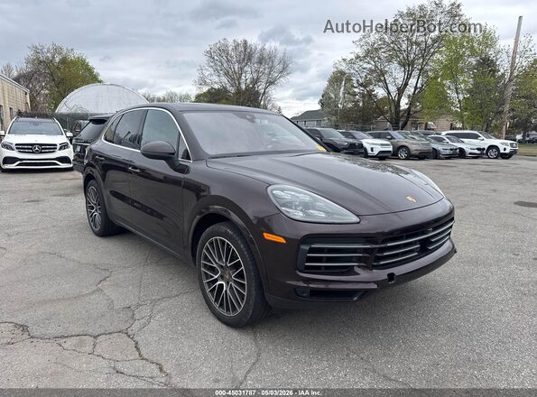 WP1AA2AY2MDA03187 2021 PORSCHE CAYENNE Коричневый Передняя правая четверть