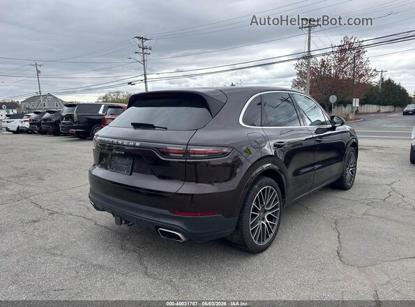 WP1AA2AY2MDA03187 2021 PORSCHE CAYENNE Коричневый Задняя правая четверть