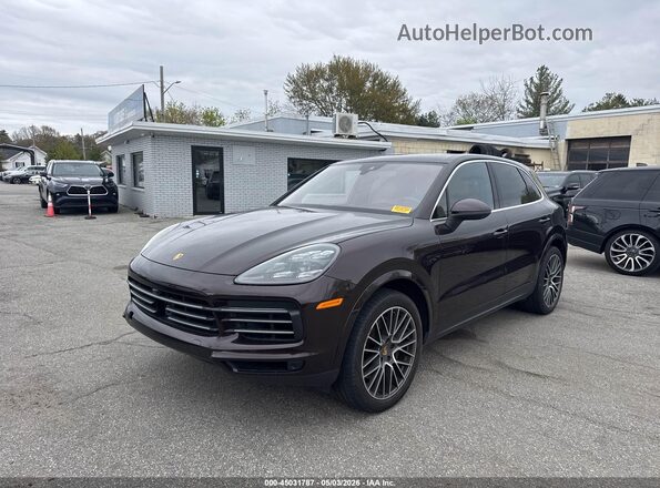 WP1AA2AY2MDA03187 2021 PORSCHE CAYENNE Коричневый Передняя левая четверть