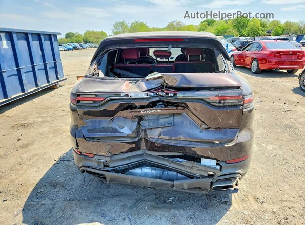 WP1AA2AY4KDA04368 2019 PORSCHE CAYENNE Brown Widok z tyłu