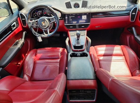 WP1AA2AY4KDA04368 2019 PORSCHE CAYENNE Brown Widok deski rozdzielczej