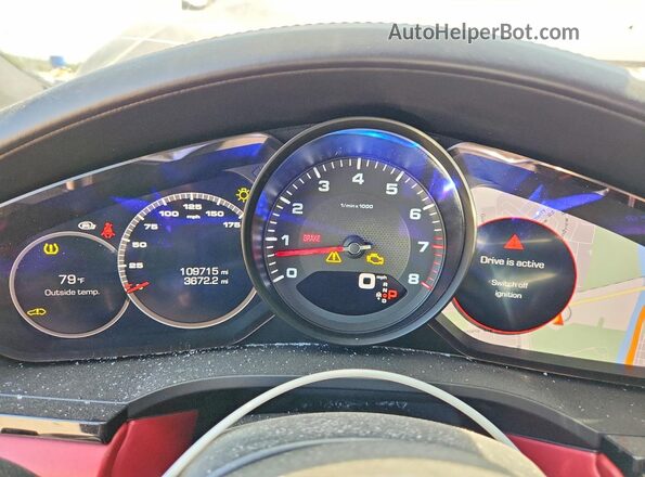 WP1AA2AY4KDA04368 2019 PORSCHE CAYENNE Brown Widok zestawu wskaźników