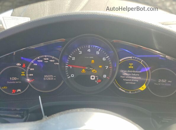 WP1AA2AY4KDA06508 2019 PORSCHE CAYENNE Черный Вид щитка приборов