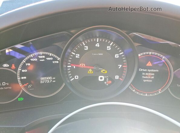 WP1AA2AY4KDA07285 2019 PORSCHE CAYENNE Black Instrument cluster view