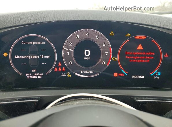 WP1AA2AY4RDA08771 2024 PORSCHE CAYENNE Beige Instrument cluster view