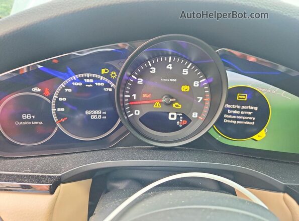 WP1AA2AY8KDA07919 2019 PORSCHE CAYENNE Серый Вид щитка приборов