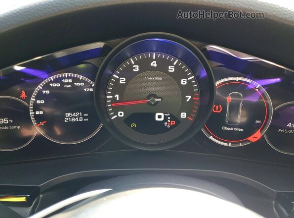 WP1AA2AY8LDA08232 2020 PORSCHE CAYENNE Black Vista del cuadro de instrumentos