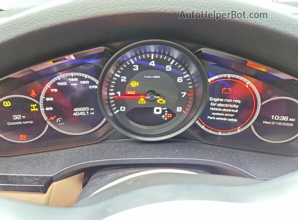 WP1AA2AY9KDA17570 2019 PORSCHE CAYENNE Угольный Вид щитка приборов