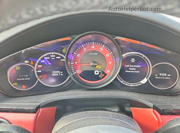 WP1AA2AY9PDA04647 2023 PORSCHE CAYENNE Black Vista del cuadro de instrumentos