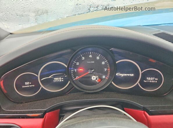 WP1AA2AYXKDA03712 2019 PORSCHE CAYENNE White Widok zestawu wskaźników