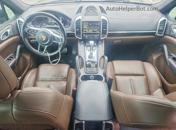 WP1AB2A24GLA96216 2016 PORSCHE CAYENNE Black Widok deski rozdzielczej