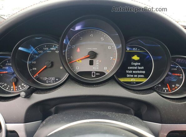 WP1AB2A24HLA53545 2017 PORSCHE CAYENNE Black Սարքավորումների վահանակի տեսք