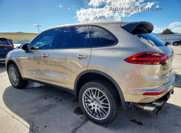 WP1AB2A29GLA92775 2016 PORSCHE CAYENNE Желто-коричневый Задняя левая четверть