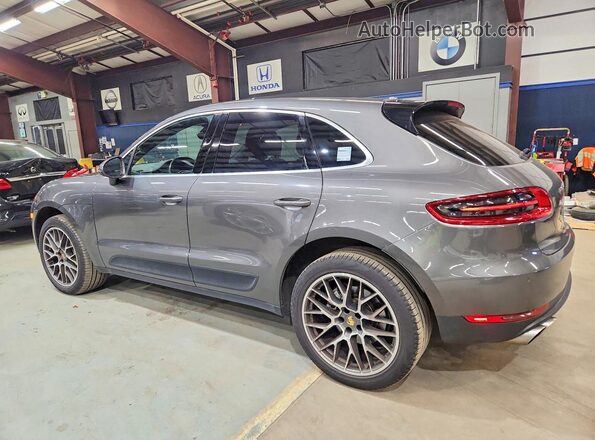 WP1AB2A50GLB42702 2016 PORSCHE MACAN Серый Задняя левая четверть