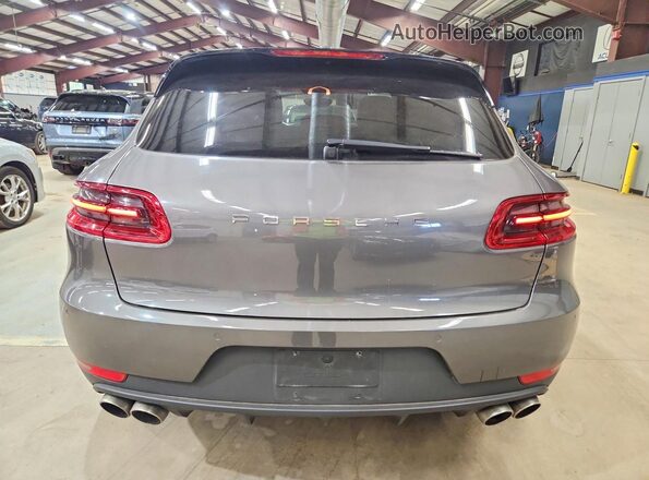 WP1AB2A50GLB42702 2016 PORSCHE MACAN Серый Вид сзади