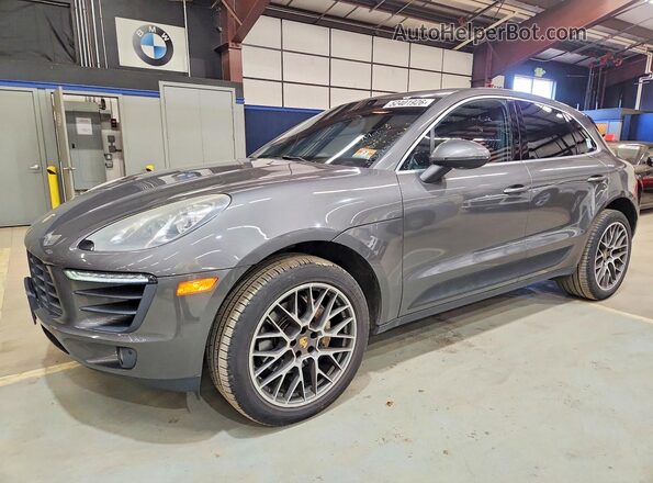 WP1AB2A50GLB42702 2016 PORSCHE MACAN Серый Передняя левая четверть