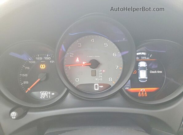 WP1AB2A50MLB35258 2021 PORSCHE MACAN Серый Вид щитка приборов