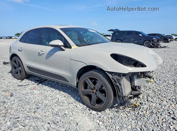 WP1AB2A53KLB30858 2019 PORSCHE MACAN Желто-коричневый Передняя правая четверть