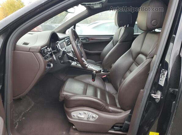 WP1AB2A53KLB33131 2019 PORSCHE MACAN Черный Вид салона спереди