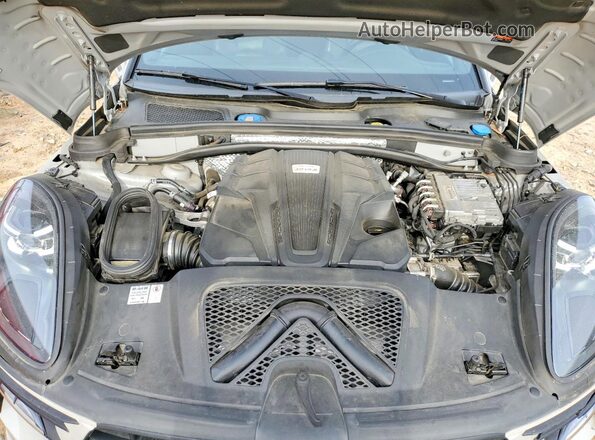 WP1AB2A53MLB33214 2021 PORSCHE MACAN Silver ძრავის განყოფილების ხედი