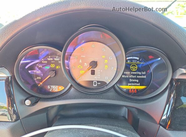 WP1AB2A53MLB35738 2021 PORSCHE MACAN Белый Вид щитка приборов