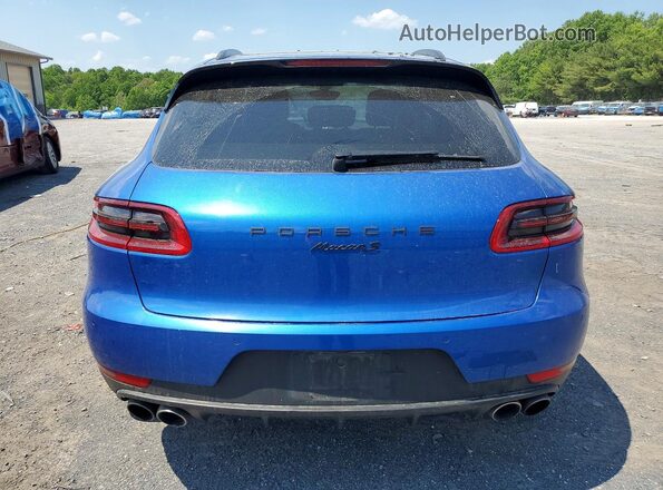 WP1AB2A56GLB47581 2016 PORSCHE MACAN Синий Вид сзади