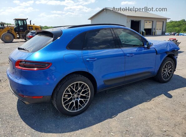 WP1AB2A56GLB47581 2016 PORSCHE MACAN Синий Задняя правая четверть