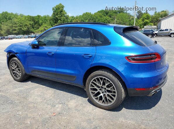 WP1AB2A56GLB47581 2016 PORSCHE MACAN Синий Задняя левая четверть