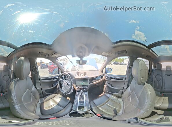 WP1AB2A56GLB47581 2016 PORSCHE MACAN Синий Панорамный вид салона 360°