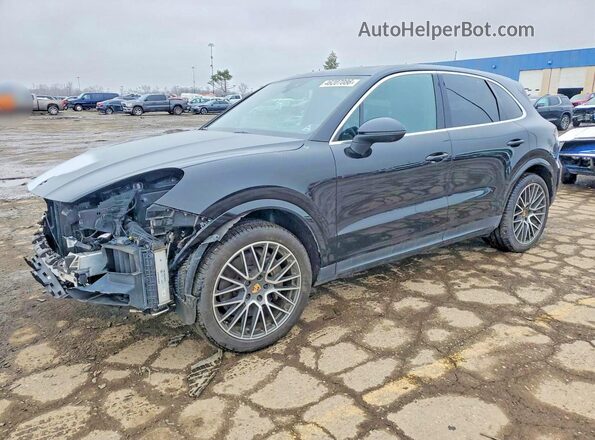 WP1AB2AY7MDA27949 2021 PORSCHE CAYENNE Black წინა მარცხენა ხედი სამი მეოთხედიდან