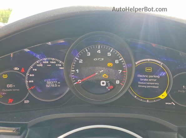 WP1AG2AY0MDA33982 2021 PORSCHE CAYENNE Gray Widok zestawu wskaźników