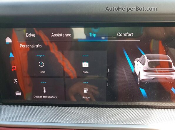 WP1BA2AY6SDA33035 2025 PORSCHE CAYENNE White Widok zestawu wskaźników