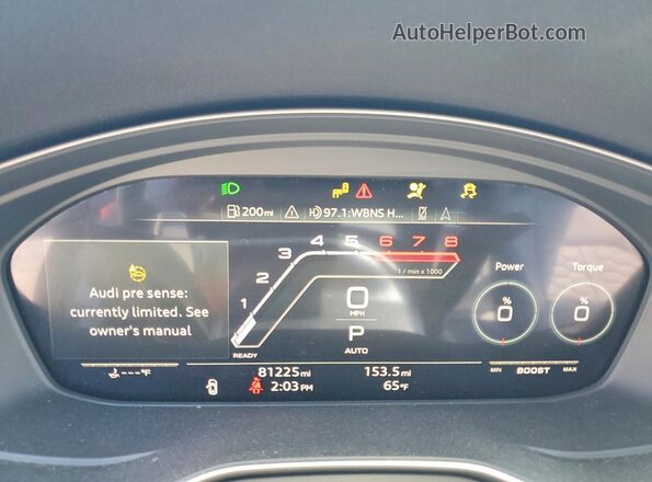 WUAAWCF53MA902832 2021 AUDI RS5 Синий Вид щитка приборов
