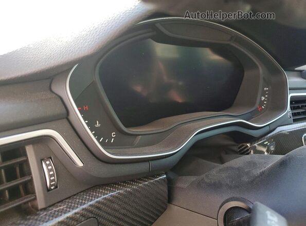 WUABWCF59KA907597 2019 AUDI RS5 Black Вид щитка приладів