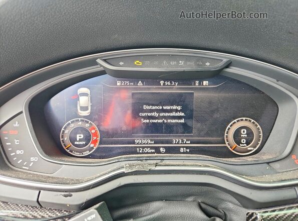 WUACWCF59KA901531 2019 AUDI RS5 Black Widok zestawu wskaźników