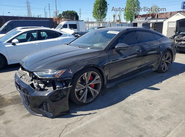 WUAPCBF27MN904854 2021 AUDI RS7 Black Առջևի ձախ երեք քառորդ տեսարան