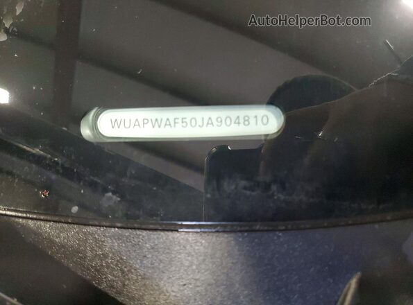 WUAPWAF50JA904810 2018 AUDI RS5 Белый Вид наклейки с VIN-кодом
