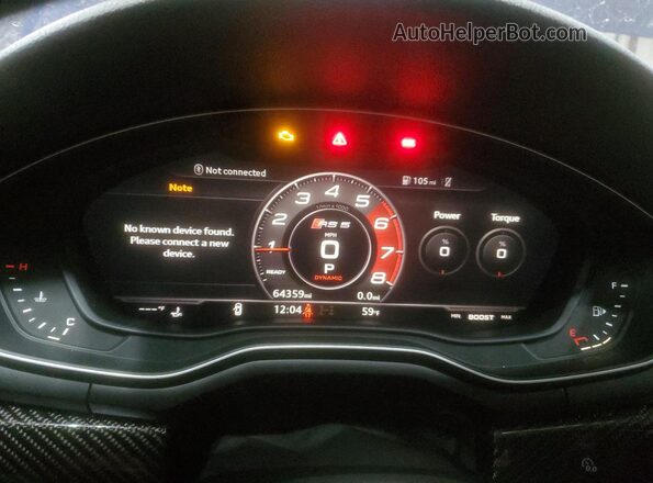WUAPWAF55JA903765 2018 AUDI RS5 Blue Widok zestawu wskaźników