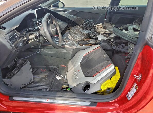WUAPWAF59KA907691 2019 AUDI RS5 Red Widok wnętrza z przodu