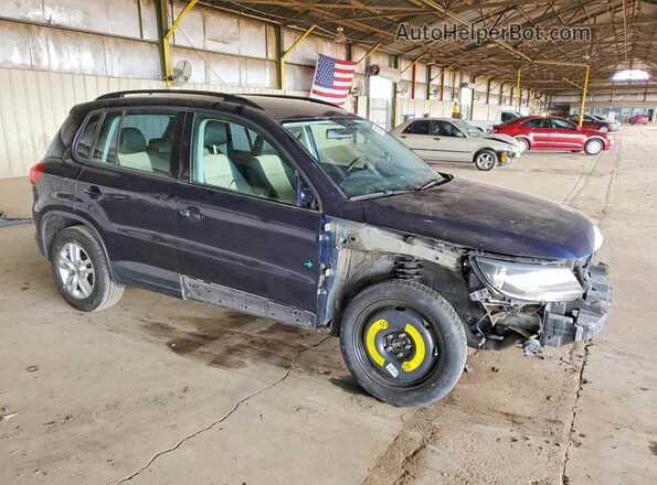 WVGAV7AX0GW603916 2016 VOLKSWAGEN TIGUAN Blue Delantero derecho