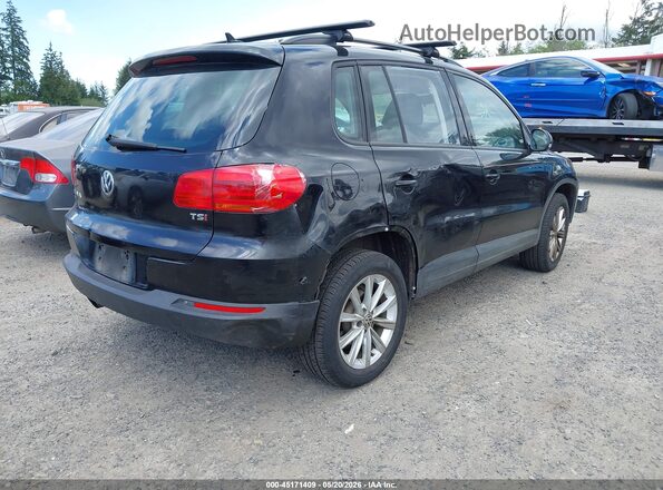 WVGAV7AX0JK005047 2018 VOLKSWAGEN TIGUAN Черный Задняя правая четверть