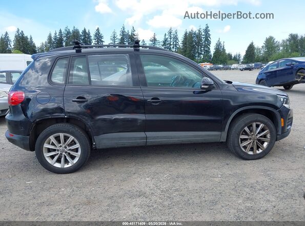 WVGAV7AX0JK005047 2018 VOLKSWAGEN TIGUAN Черный Вид задней части салона