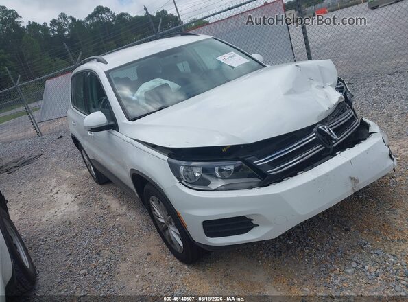WVGAV7AX1HK044997 2017 VOLKSWAGEN TIGUAN Белый Передняя правая четверть