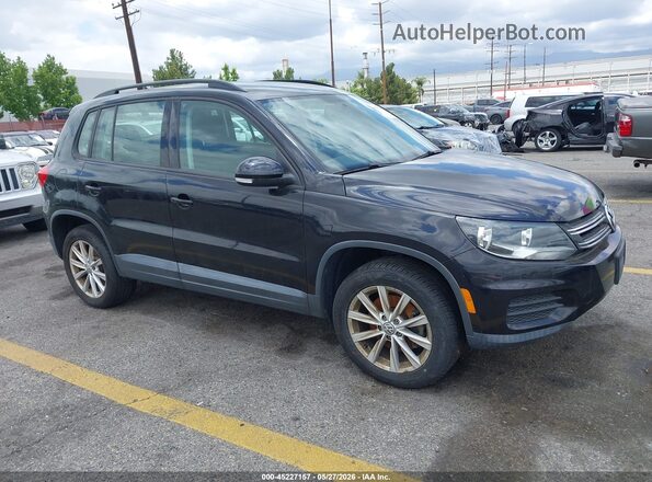 WVGAV7AX1JK004800 2018 VOLKSWAGEN TIGUAN Черный Передняя правая четверть